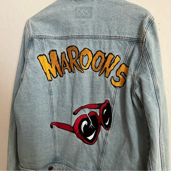 222 Maroon 5 Denim Tour Trucker Jacket - Picture 4 of 7